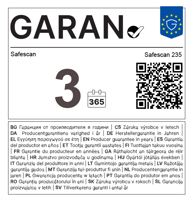 Garan info Label