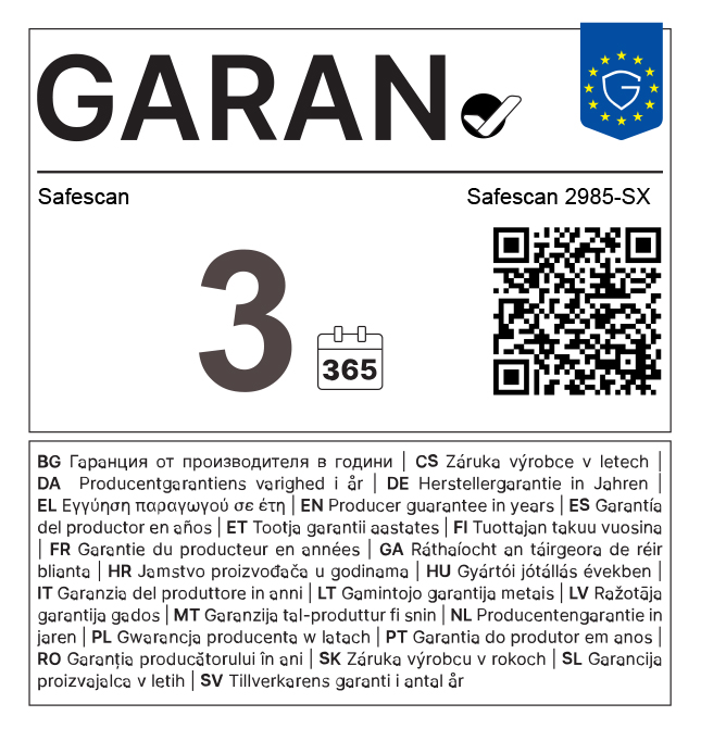 Garan info Label